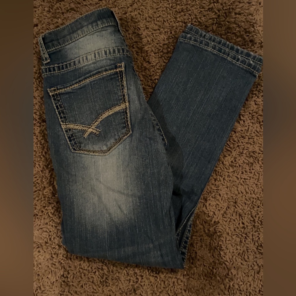 BKE mens straight leg jeans